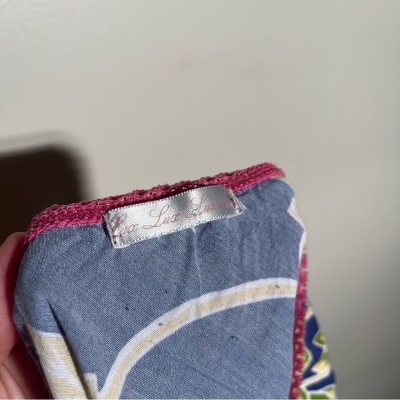 Lux Rayon Floral Bird Print Skirt - Picture 4 of 9